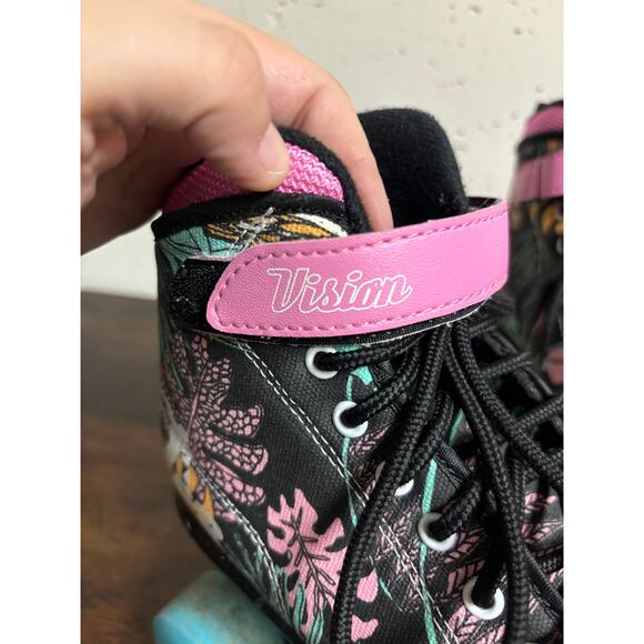 SRF Vision Canvas Blue Pink Quad Recreational Roller Blade Skates UK 3 US 4 - Picture 7 of 8